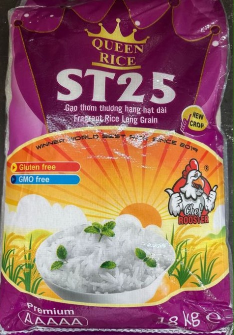 QUEEN RICE ST25 FRAGRANT RICE – Gạo ST25 cao cấp (18kg)