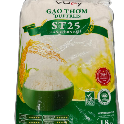 ST25 Langkorn Reis – Gạo ST25 hạt dài cao cấp (18kg) thương hiệu Vuly