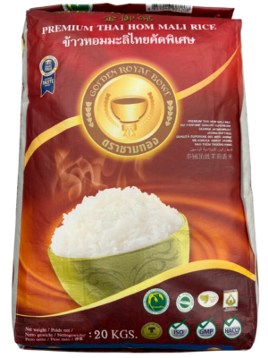 GOLDEN ROYAL BOWLS Thai Hom Mali Rice – Gạo Thái Hom Mali cao cấp (20kg)