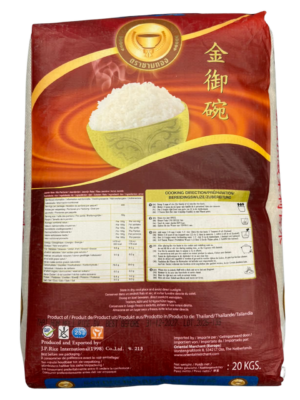 GOLDEN ROYAL BOWLS Thai Hom Mali Rice – Gạo Thái Hom Mali cao cấp (20kg) – Bild 3