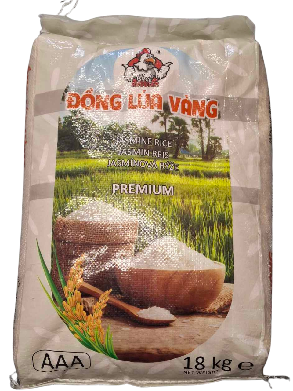 DONGLUAVANG Premium Jasmine Rice – Gạo thơm Jasmine cao cấp (18kg)
