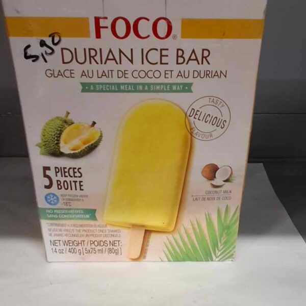 FOCO DURIAN ICE BAR 400g